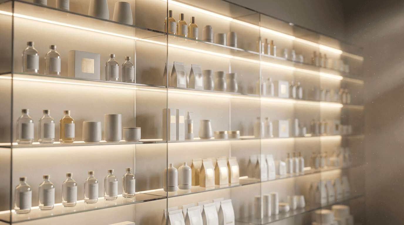 Complete product catalog overview display