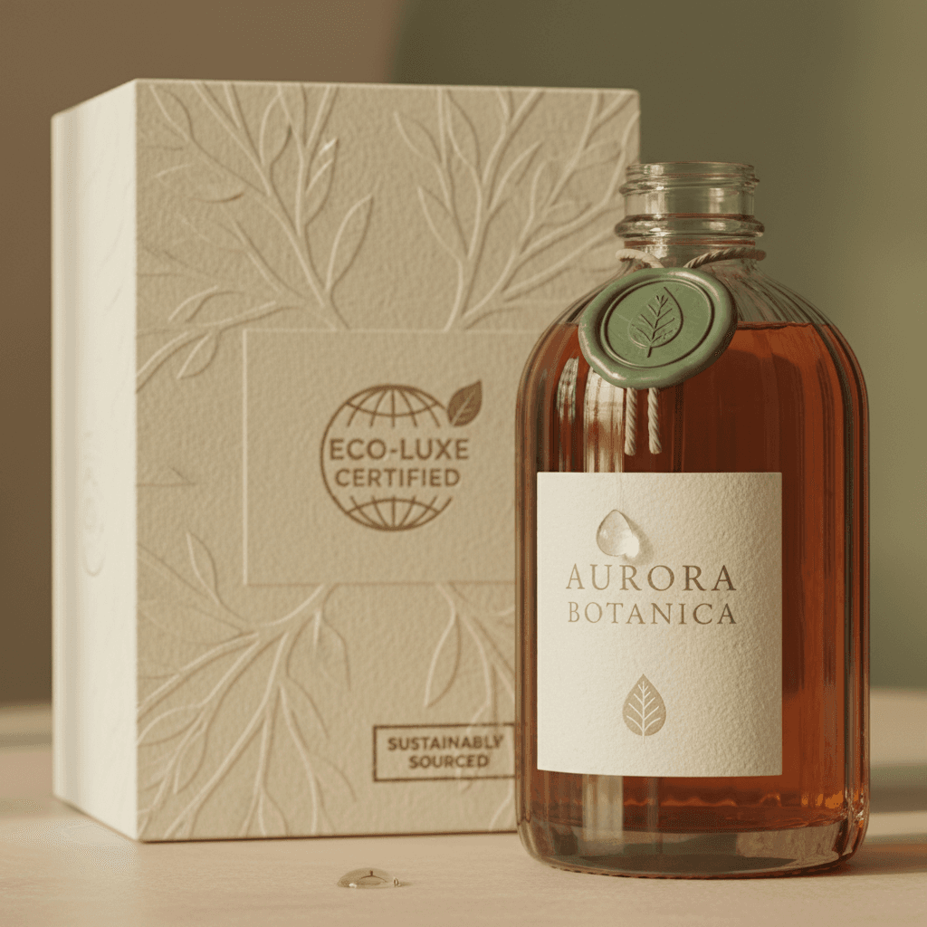 Product packaging detail and label design